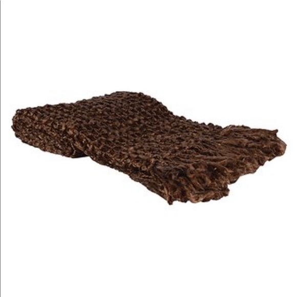 Karma Living hand woven acrylic throw brown 50 X 60 never opened in packaging - Picture 1 of 4
